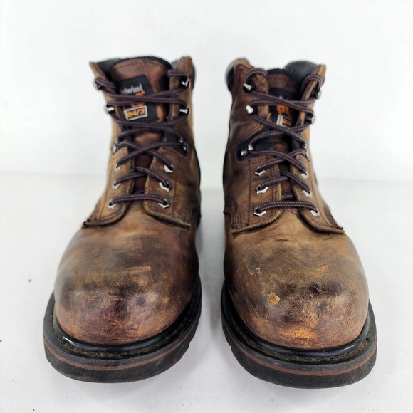 Timberland PRO Men's 6" Pit Boss Steel Toe US 9.5 Brown Industrial Work Boot - Picture 2 of 12